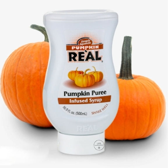 6 Pack Real Pumpkin Puree Infused Syrup 16.9 fl. oz.