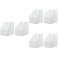 thumbnail image 1 of 6 Pack Rectangular Plastic Desk Organizer, Magazine Rack, White, 1 of 8