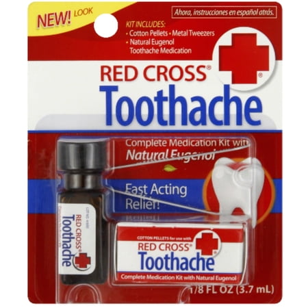 6 Pack - Red Cross Toothache Complete Medication Kit 0.12oz Each