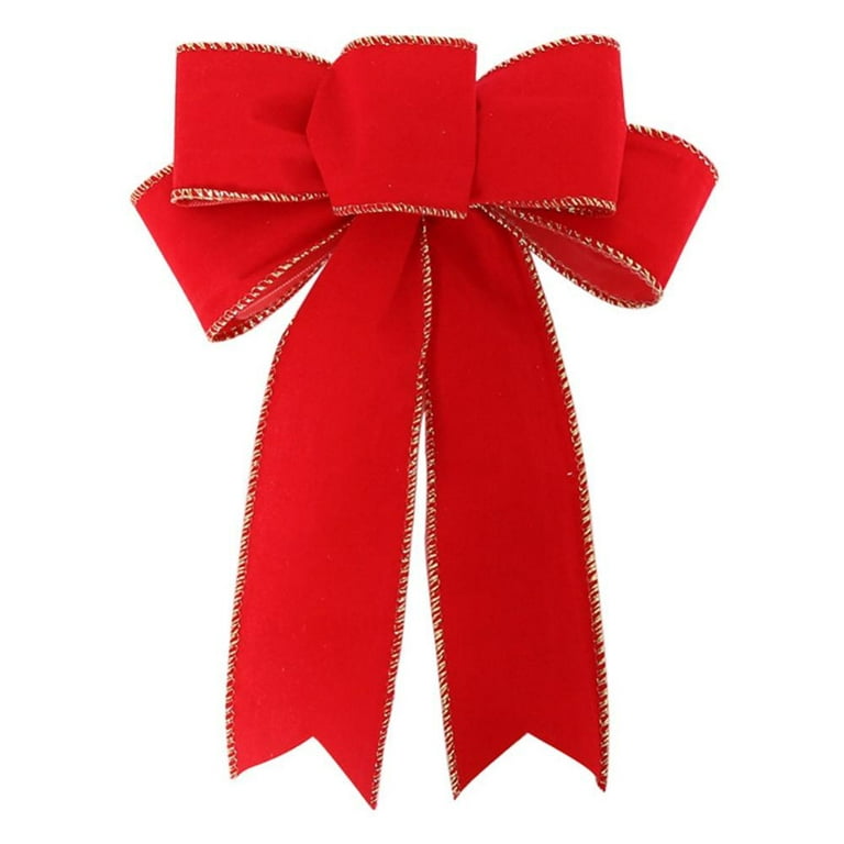 Reliant Ribbon 5171-06503-2X1 Satin Twist Tie Bows - Small Bows, 5/8 Inch X  100 Pieces, Red