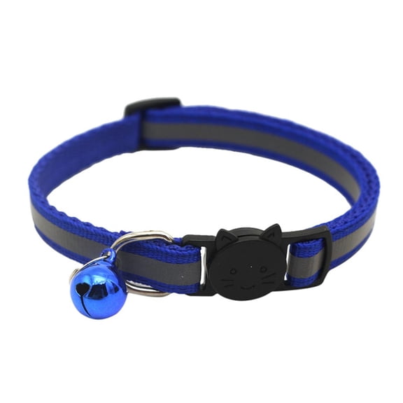 6-Pack Reflective Cat Collars - Adjustable 19-32cm, Quick Release, Bell - for Cat Safety, Night Visibility, Outdoor/Indoor Use
