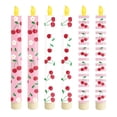 thumbnail image 1 of 6-Pack Remote Control Flameless LED Candle Lamp, with Tearing Stems, Realistic Wax Simulation, for Party Wedding Home Decor, 1 of 8