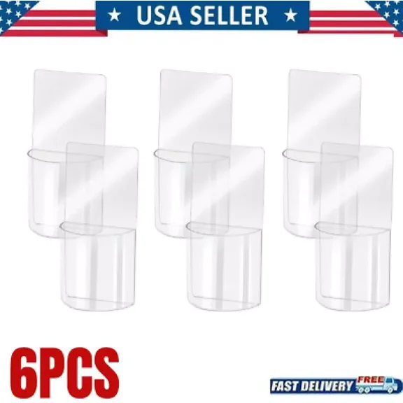 6 Pack Remote Control Holder, Clear Tv Remote Controller Holder Wall Mount??
