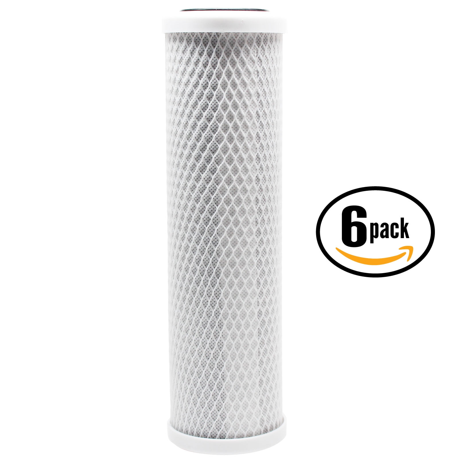 6-Pack Replacement Culligan US-600 Activated Carbon Block Filter - Universal 10 inch Filter for Culligan US-600 Slim Under-Sink Water Filter - Denali Pure Brand