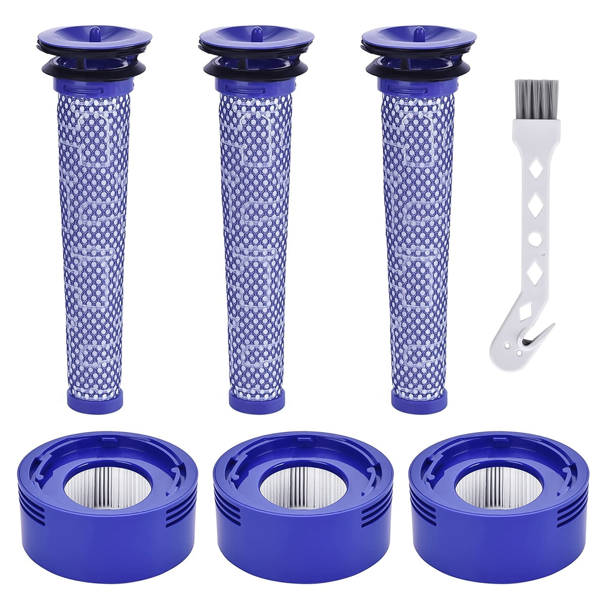 6 Pack Replacement Kit for Dyson V7 V8 Animal and Absolute Vacuum