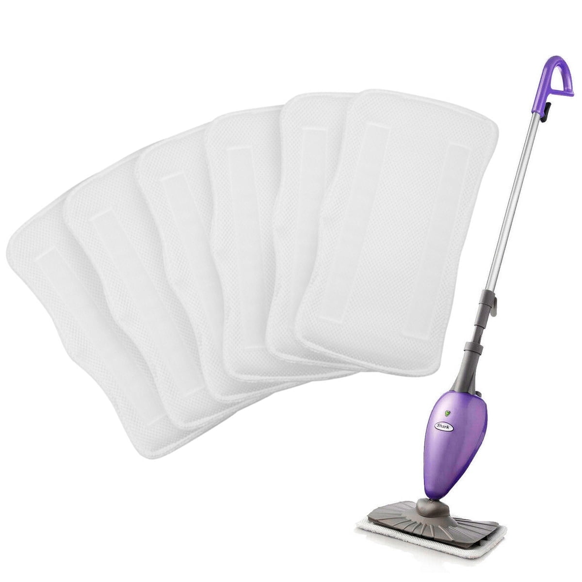 6 Pack Replacement Microfiber Pad Compatible with Shark Steam Mop S3250