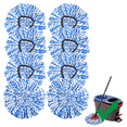 thumbnail image 1 of [8 Pack]Spin Mop Replace Head, Spin Mop Head Refill, Universal Microfiber Replacement Mop Heads, Machine Washable, Deep Cleaning and Easy-to-Replace, 1 of 6