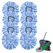 [8 Pack]Spin Mop Replace Head, Spin Mop Head Refill, Universal Microfiber Replacement Mop Heads, Machine Washable, Deep Cleaning and Easy-to-Replace
