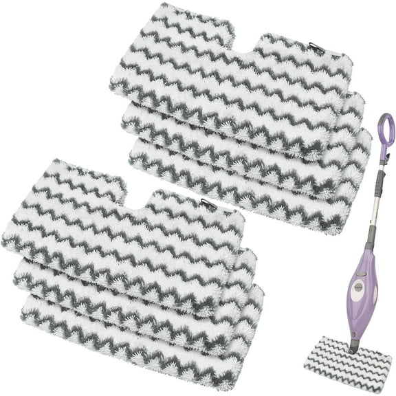 6 Pack Replacement Steam Mop Pads Microfiber Scrub for Shark Steam Pocket Mop S3500 Series S3501 S3601 S3550 S3801 S3901 SE450