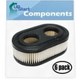 thumbnail image 1 of 6-Pack Replacement for Briggs & Stratton 09P702-0075-F1 Engine Air Filter - Compatible with Briggs & Stratton 593260 Filter, 1 of 4