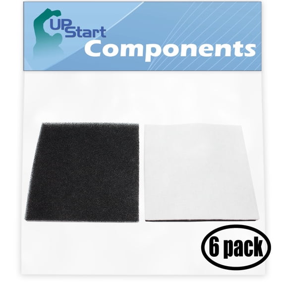 6-Pack Replacement for Kenmore 11627914700 Vacuum Foam Filter - Compatible with Kenmore 86883, 8175084, CF-1 Progressive & Whispertone Foam Filter