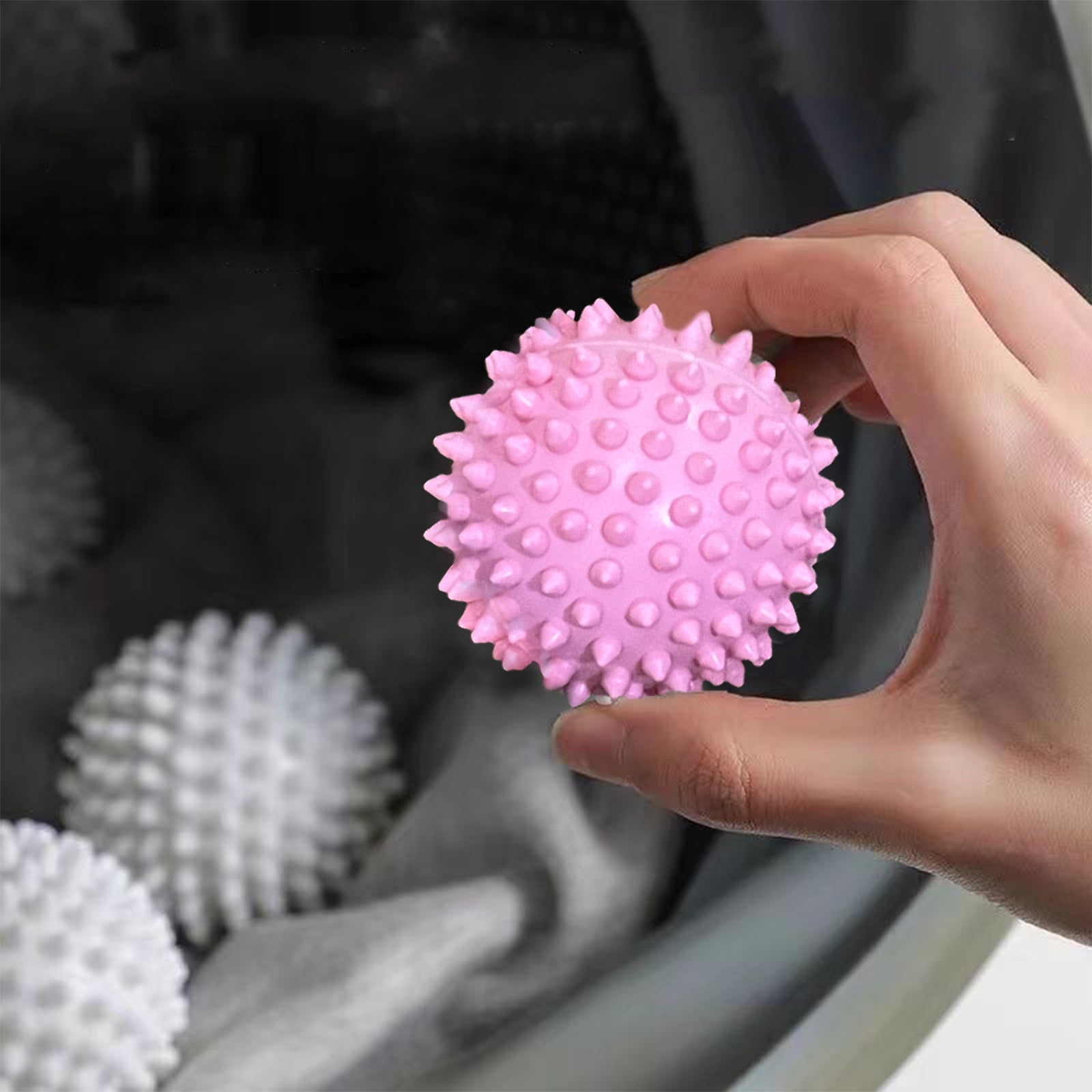 4pcs Reusable Laundry Vinyl Drying Balls For Reduce Wrinkles Static Fabric Softener - View #12