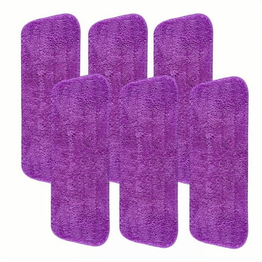 6 Pack Reusable Mop Pads for Swiffer PowerMop, Wood Floor Pads Power Mop Refill Pads Power Mop Pads Refills Microfiber Mop Pads for Swiffer Power Mop & 13''-15'' Microfiber Spray Mop Machine Washable