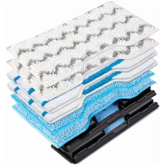 6 Pack Reusable VM252 Vacmop Pads Compatible with Shark Vac Mop VM252 VM180 VM401 VM200 VC205 VM250 QM250 VM190 Hardwood Floor Mop, Vacuum and Spray Mop