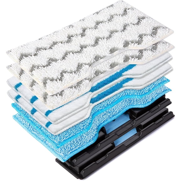 6 Pack Reusable Vacuum Mop Pads,Replacement Pads Compatible with Shark VACMOP VM252 VM252C VM251 VM200 VM250 VM255 VM200C VM190 QM250 QM251 QM252 QM253 UM205 VC205 VC255 CV255 VM401 VM180 VM252GN