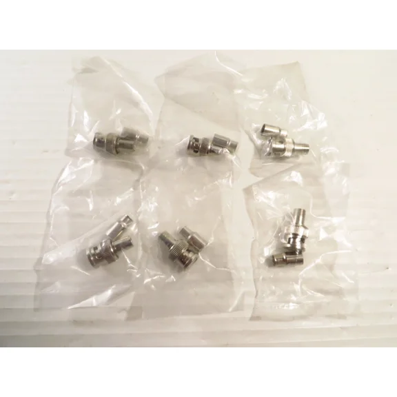 6 Pack Rg59 Bnc Male Crimp-On Connector 2Pc (Connector + Ferrule)