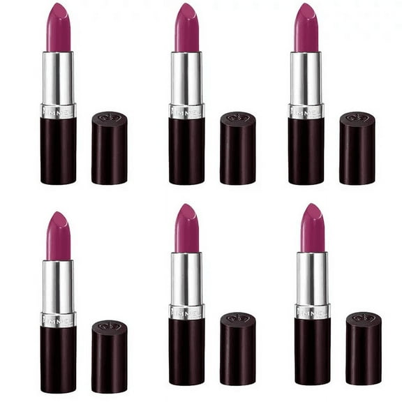 (6 Pack) Rimmel Lasting Finish Lipstick Amethyst Shimmer 0.14 Ounces