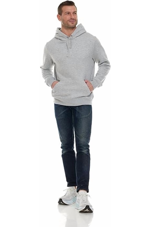 6 Pack SOCKS'NBULK Men's Hoodie Sweatshirts, Cotton Blend Bulk Adult Hoodies, Assorted Colors for Casual & Everyday Wear - Wear Size - S