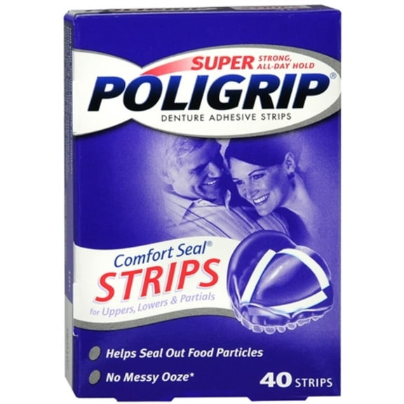 6 Pack - SUPER POLIGRIP Comfort Seal Strips 40 Each