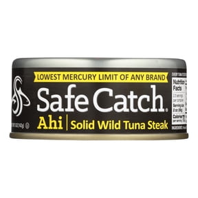 Safe Catch Canned Ahi Yellowfin Tuna Fish, 6-Pack