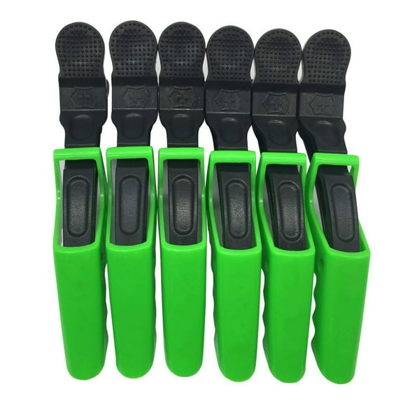 6-Pack Salon Croc Hair Styling Clips Non-Slip Sectioning Alligator Clips for Women & Girls with Thick Hair TIKA