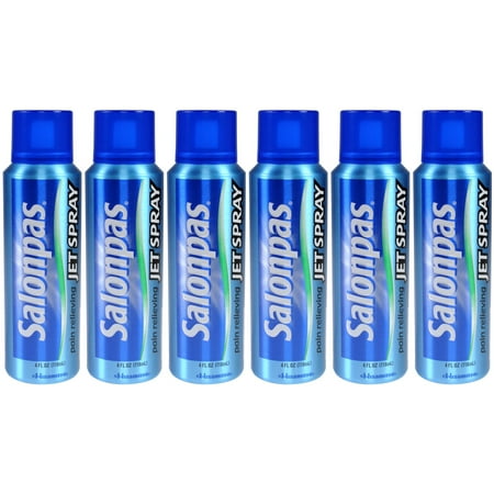 6 Pack Salonpas Pain Relieving Jet Spray 4 Oz Each