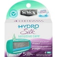 thumbnail image 1 of 6 Pack - Schick Hydro Silk Sensitive Care Refill Razor Cartridges 4 ea, 1 of 1