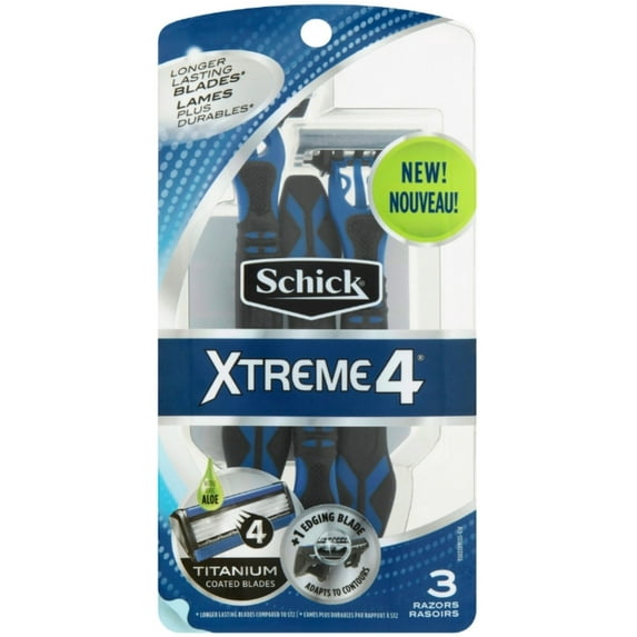 6 Pack - Schick Xtreme 4 Razors Disposable 3 Ea