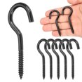 thumbnail image 1 of 6 Pack Screw Eyes, M5x65mm 304 Stainless Steel Heavy Duty Eye Bolts Screw Black, 1 of 7