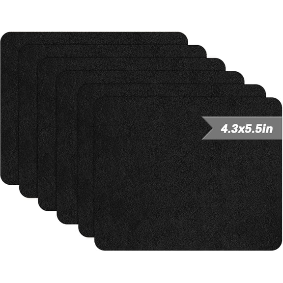 6-Pack Self-Adhesive Black Microfiber Sofa Repair Patches for Quick Fix and Luxury Look