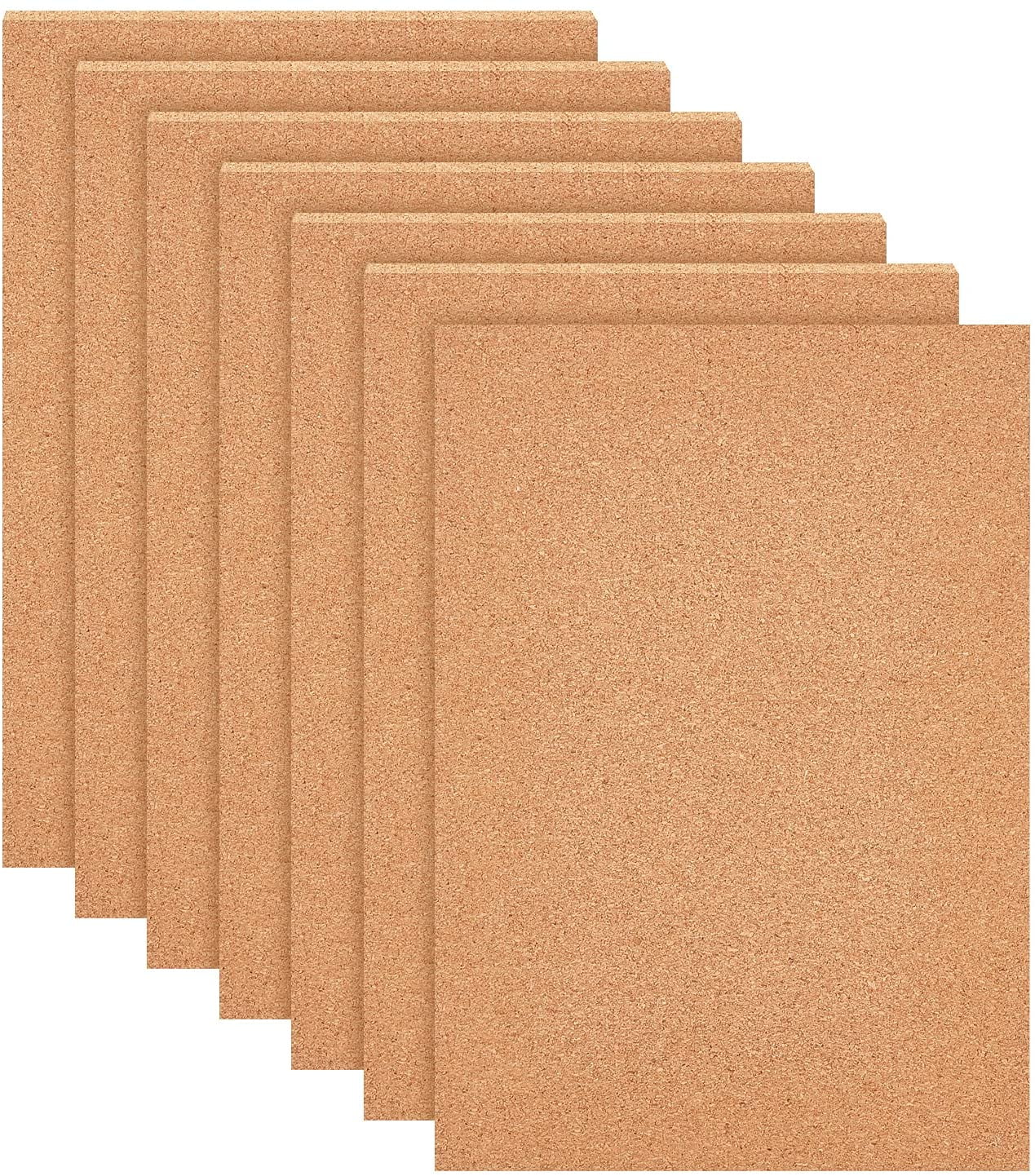 6 Pack Self-Adhesive Cork Sheets(5mm thick) Cork Tiles Cork Mat 12x8 Inch with Adhesive Back for Wall Decoration Party and DIY Crafts DIY