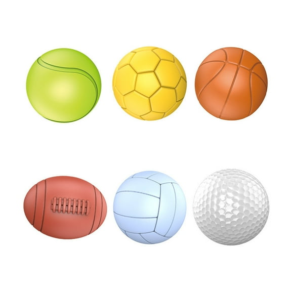 6 Pack Sensory Balls Set, Textured Silicone Hand Grip Balls, Tactile Sensory Toys for Development, Stress Relief Squeeze Balls with Bright Colors