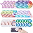 thumbnail image 1 of 6-Pack Sensory Fidget Stickers for Anxiety Relief Stress Reduction Focus Tools Textured Strips for Desktop Rubbing Scraping Calming Items, 1 of 2