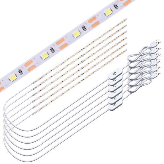 6 Pack Sewing Machine Light Strip with Touch Dimmer, 11.8 Inch Sewing Machine Lights LED Strip with 108 LEDs