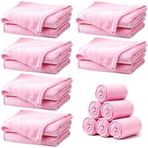 6 Pack Sherpa Fleece Throw Blankets Bulk Soft Fuzzy Wedding Guest Throw Blanket Wedding Flannel Throw-Blanket for Spa Slumber Movie Night Wedding(Pink)$$Home Decor, Kitchen, & Other