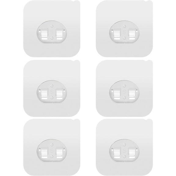 6 Pack Shower Adhesive Replacement, Adhesive Hooks for Shower Shelf, Adhesive Hooks, No Drilling, for Bathroom Shelves, Kitchen Racks and Soap Holder