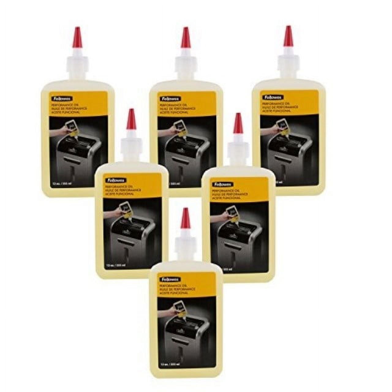 6 Pack Shredder Oil, 12 oz. Bottle w/Extension Nozzle by FELLOWES (Catalog Category: Office Equipment & Equipment Supplies / Shredders)