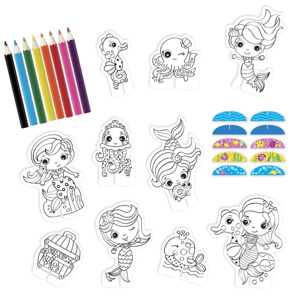Shrinky Dinks Mermaid Activity Kit, 12 Pack