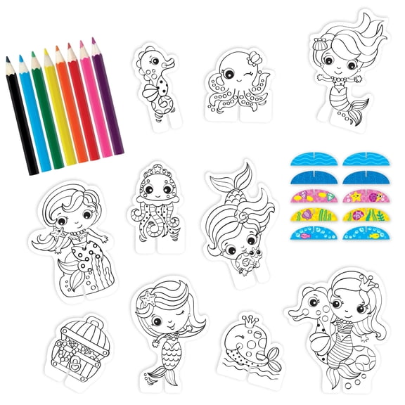Shrinky Dinks Mermaid Activity Kit, 12 Pack