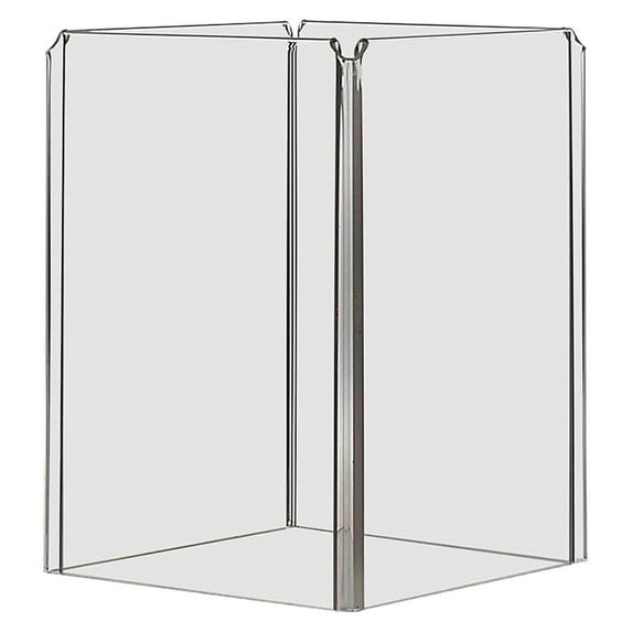 6 Pack Sign Holder 5" x 7" 4 Menu Ad Display Counter Frame Clear Acrylic Table Tent Four Sides Advertisement Holder for Restaurants Salons or Hotels by