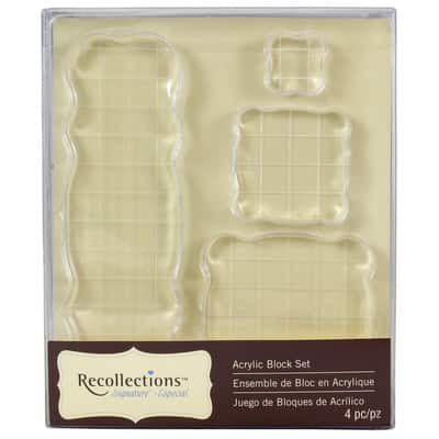 6 Pack: Signature Acrylic Block Set by Recollections