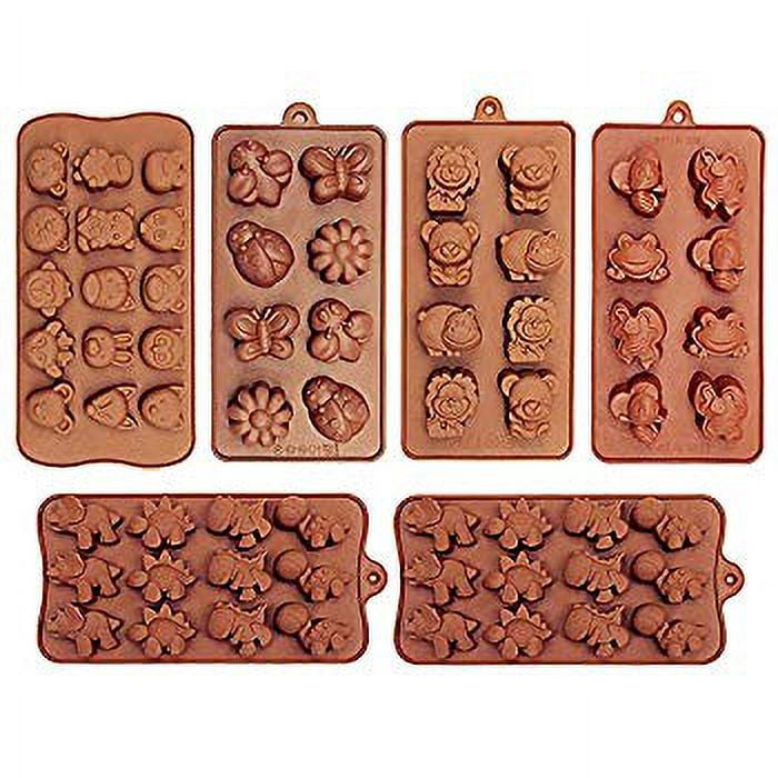  4 Pack Dinosaur Silicone Mold Flower Mold Butterfly Chocolate  Mold Dinosaur Cake Mold Dinosaur Cake Toppers for Boys Cake Dessert Candy :  Everything Else