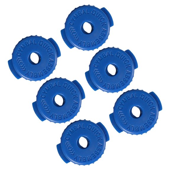 6 Pack Silicone Cymbal Locking Nuts Drum Cymbal Fasteners Quick Releasing Silicone Texture for Percussion Replacement