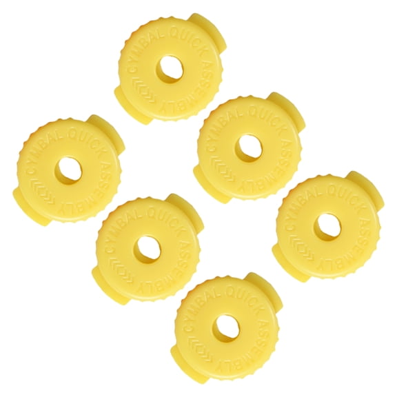 6 Pack Silicone Cymbals Locking Nut Drum Cymbals Fasteners Quick Releasing Silicone Texture for Percussion Replacement