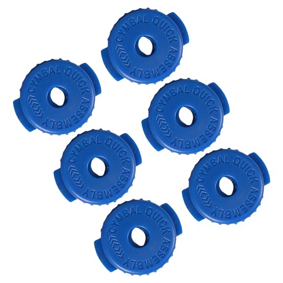 6 Pack Silicone Cymbals Locking Nut Drum Cymbals Fasteners Quick Releasing Silicone Texture for Percussion Replacement