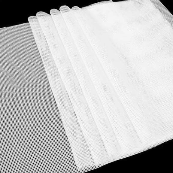 6 Pack Silicone Dehydrator Sheets (14 x 21 Inch) Premium Non-Stick Silicone Mesh Mat for Fruit Food Dehydrator Reusable Dehydrated Tray Liners for Fruits Meat Vegetables Herbs