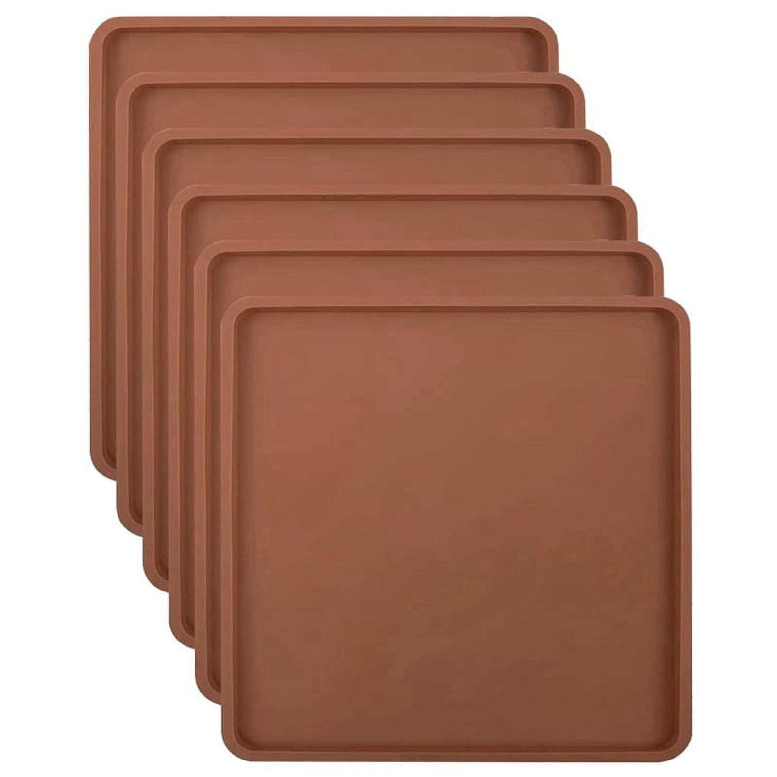 6 Pack Silicone Dehydrator Sheets with Edge for 14x14Inch Trays