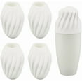 thumbnail image 1 of 6 Pack Silicone Elastic Sleeves Leak Proof Silicone Elastic Bottle Covers White Reusable Elastic Sleeve for DIY Travel Toiletry Accessory Shampoo Lotion Bottles, 1 of 7
