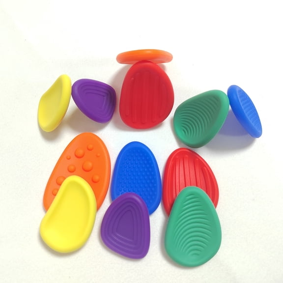 Silicone Hand Therapy Stones, Stress Balls for Adults, Squishy Grip Strength Exercisers for Finger Rehabilitation & Relaxation