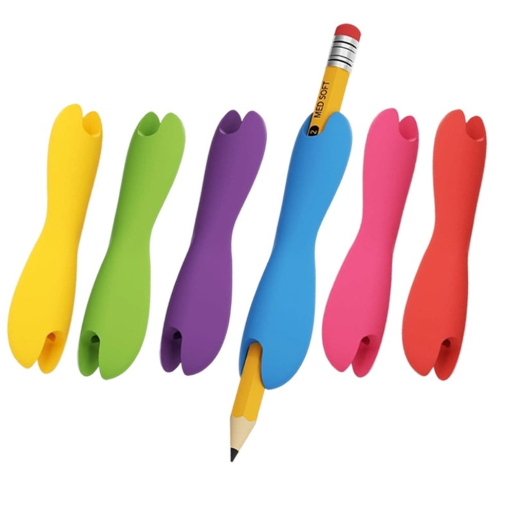 6-Pack Silicone Pencil Grips, Ergonomic Writing Aid for Improved ...